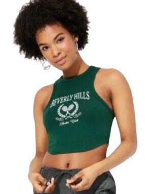 Women's Value Graphic Tiny Tank - Wild Fable™ Dark Green XL